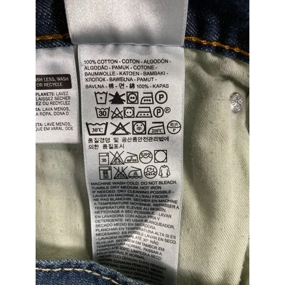 Levi's 527 Bootcut Jeans Men's 38x30 Dark Wash 100% Cotton Cowboy Western USA